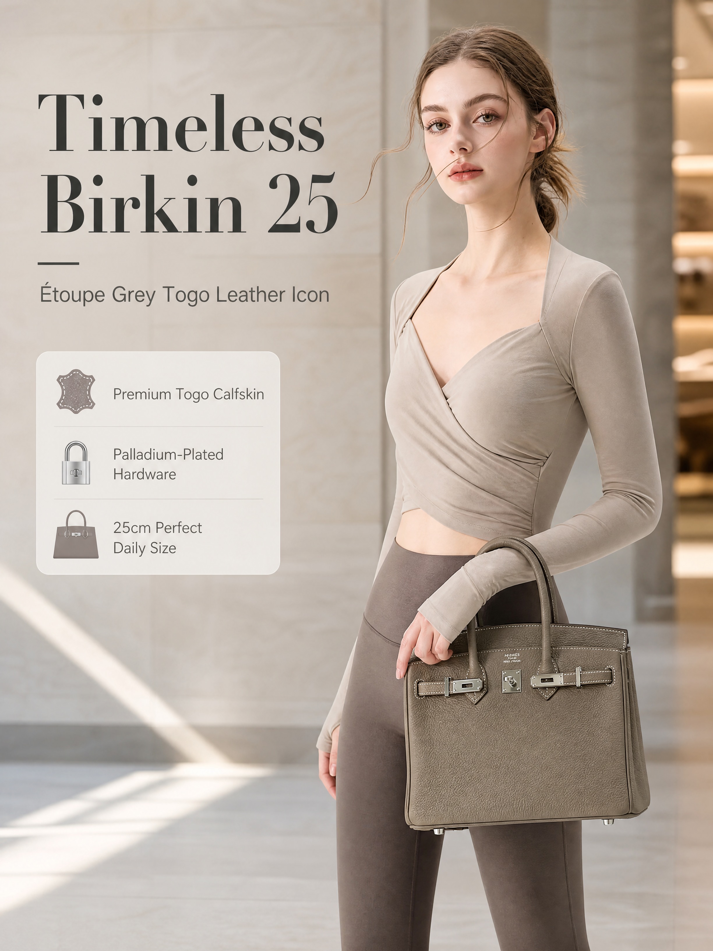 [商品] 使用【图1】爱马仕 Birkin 25 大象灰 To… - 图片创意预览