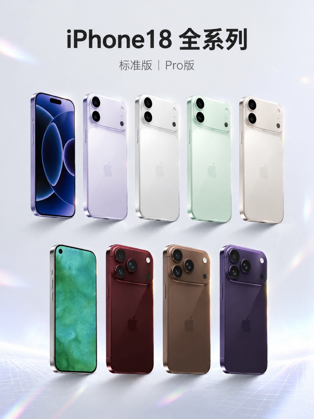 [主图-1] 商品识别与系列总览，展示iPhone18与iPh… - 图片创意预览