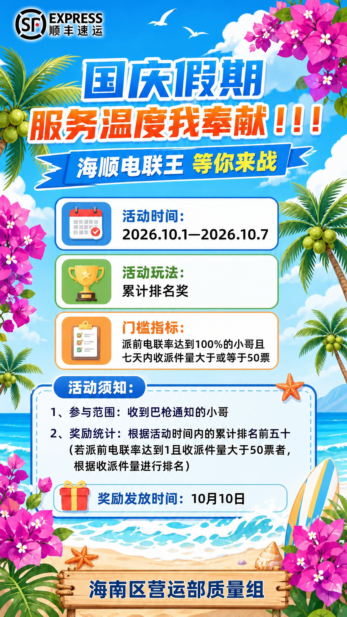 在图1海报的基础上，将图2的顺丰速运logo（SF EXPRE… - 图片创意预览