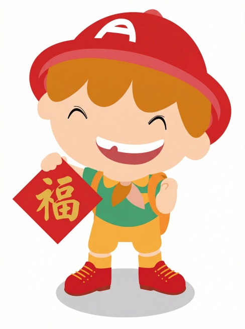 帮我把人物手中添加一个福字预览效果