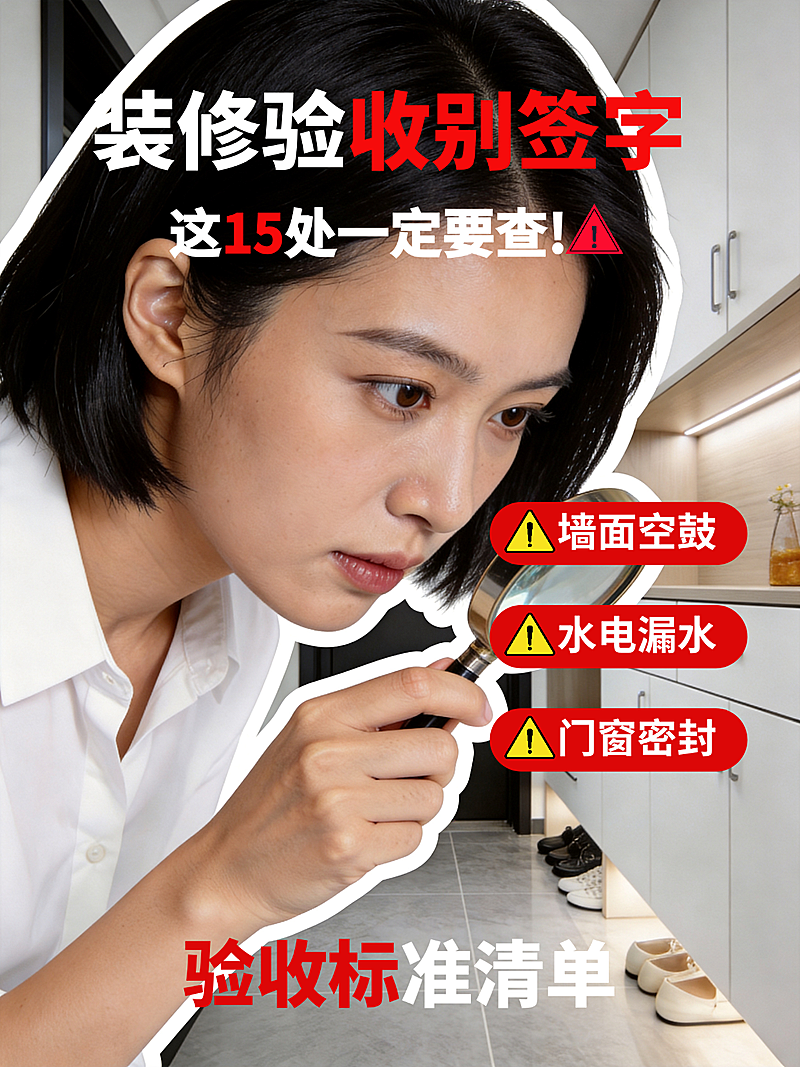 小红书爆款封面装修验收