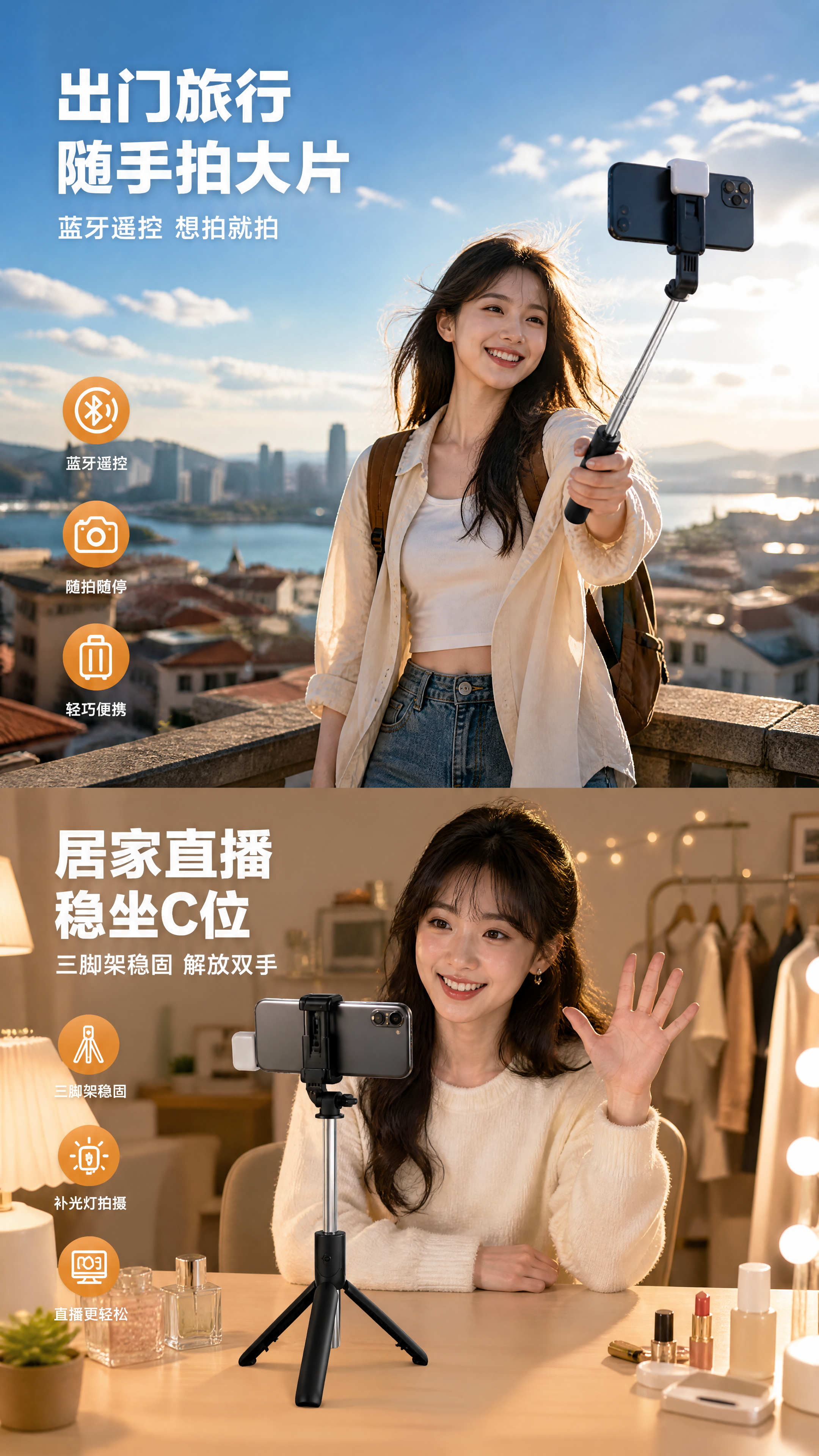 [第8张] 人物使用页-户外旅行+室内直播双场景。本张使用【图… - 图片创意预览