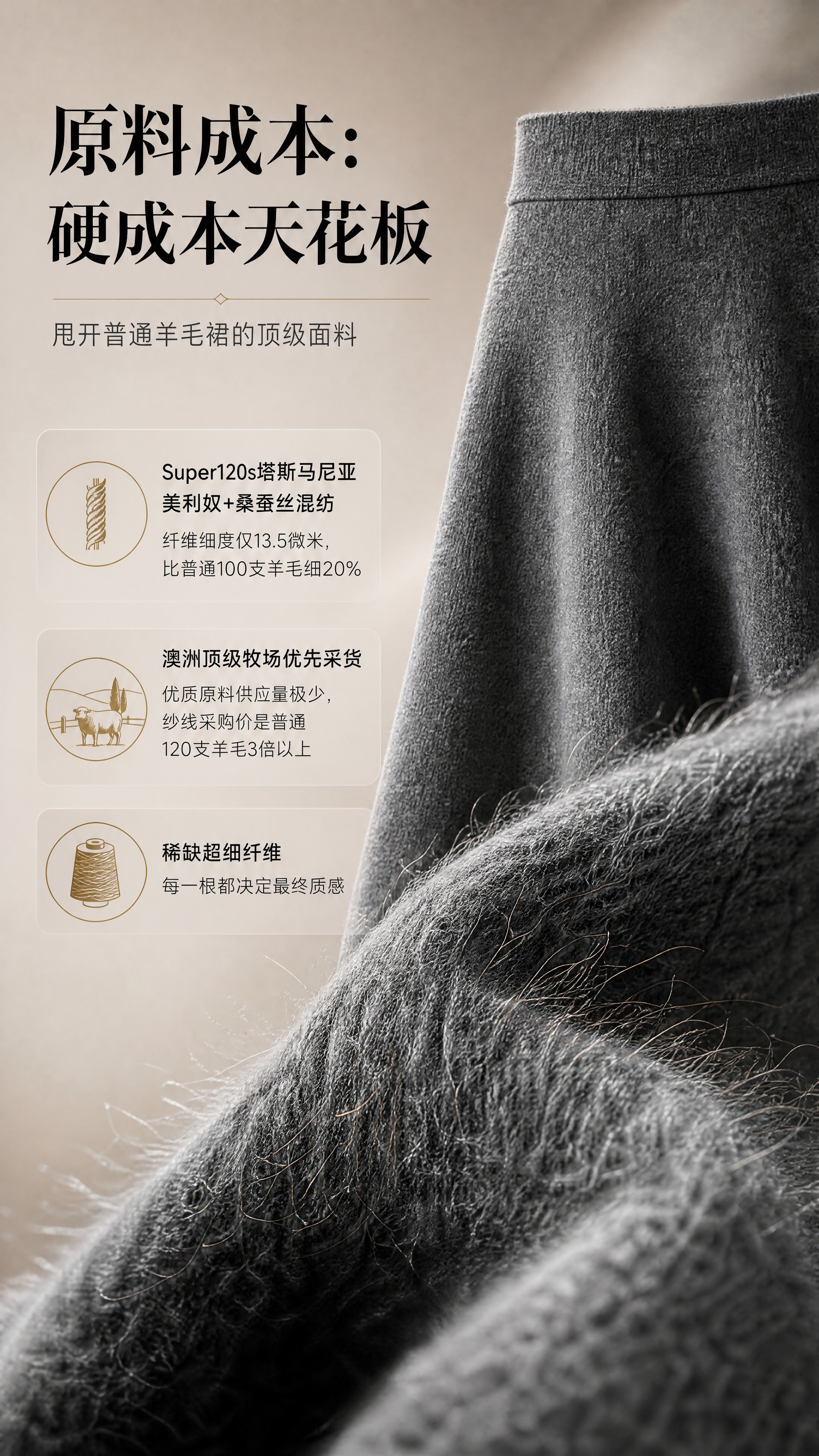 [商品] 使用【图1】深花灰色半身裙；商品处理：保留高腰宽腰头… - 图片创意预览
