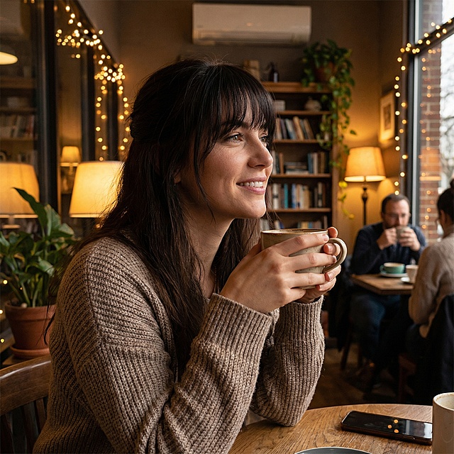 以图中的女士假刘海发片为元素,欧美女人日常戴着假刘海修饰发型,,生成6张跟女士假刘海发片有关的图,英语,比例 「1:1」