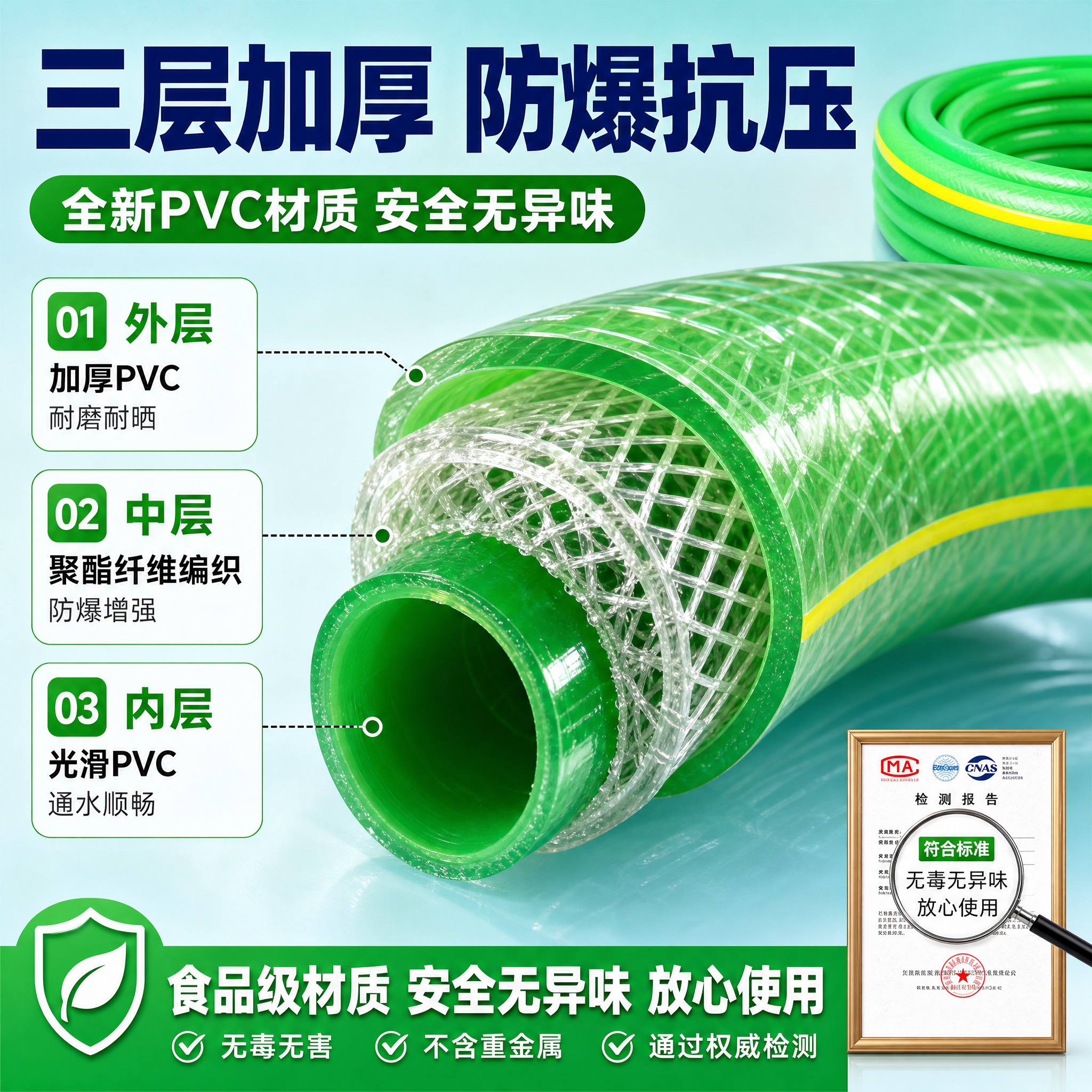 [主图-3] 材质工艺细节，核心任务：放大展示软管的内部结构、… - 图片创意预览