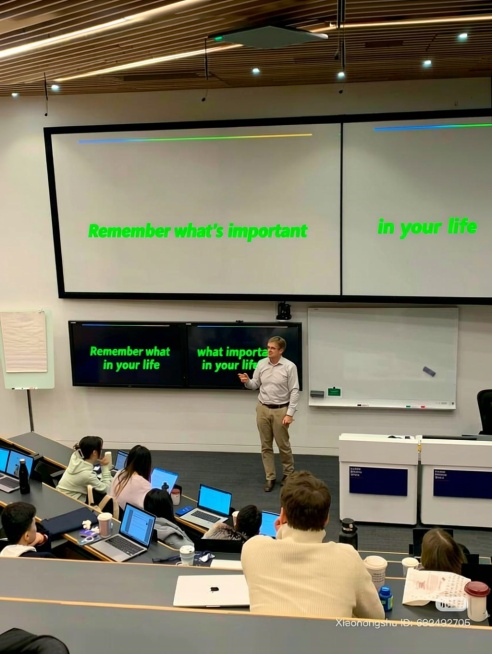 把图中一共四个荧幕，荧幕上的文字各各单独换成Remember what importantin your life预览效果