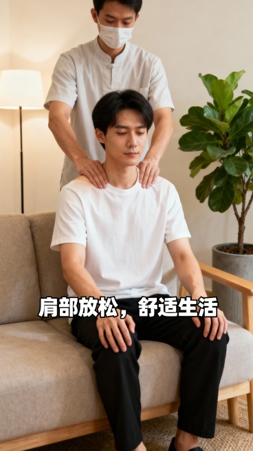 生成50张上门推拿图片，图片可以加一些文字预览效果