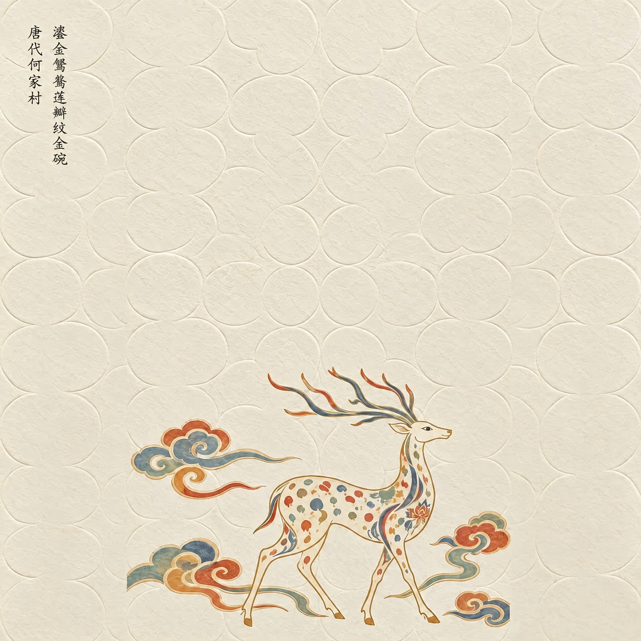 将画面正中央的梅花形（五瓣花形）镂空窗洞连同其中的文物图案整体… - 图片创意预览