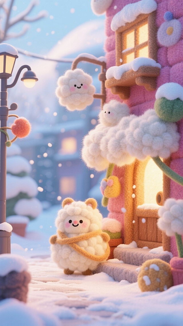 冬天到了，这是一个暖冬，万物如雪，又象毛球，希望大家快乐每一天！