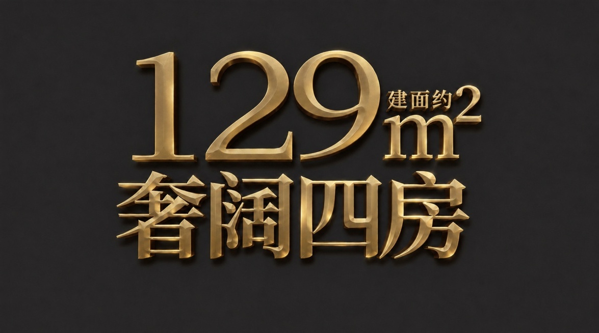 调整金色金属材质，降低光泽感和高光亮度，让文字整体呈现更哑光的金质感，保持3D立体效果和深灰色背景不变，文字内容和排版不变预览效果