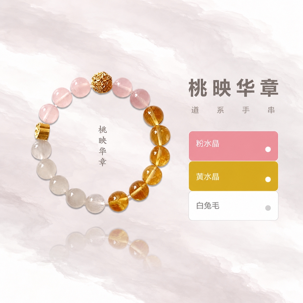 将此图调整为与之前道系手串宣传图相同的横版比例（约4:3横版）… - 图片创意预览