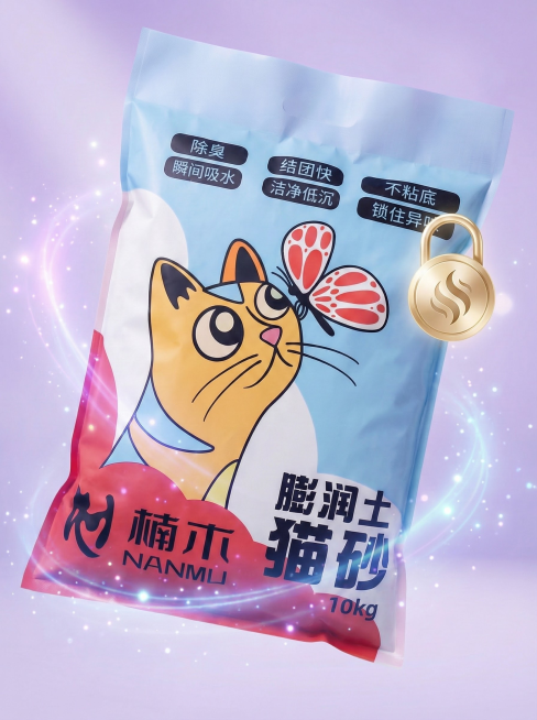 我的产品是猫砂，用我提供的产品图帮我设计20张高级主图预览效果