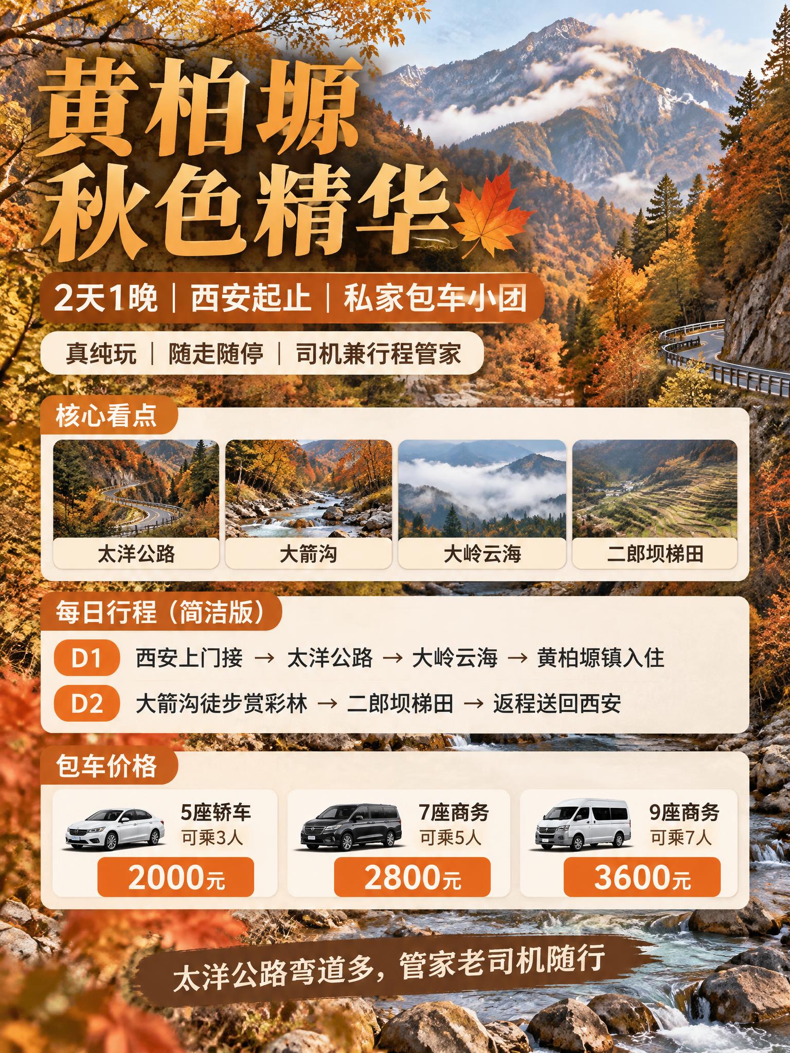 3:4竖版小红书文旅海报，暖橙金棕秋日胶片实景风格，简洁大字，… - 图片创意预览