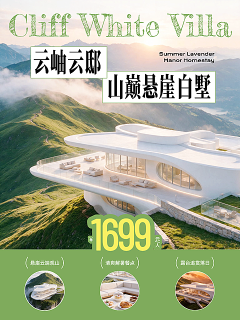 简约实景风暑假旅游住宿酒店活动套餐宣传促销小红书配图
