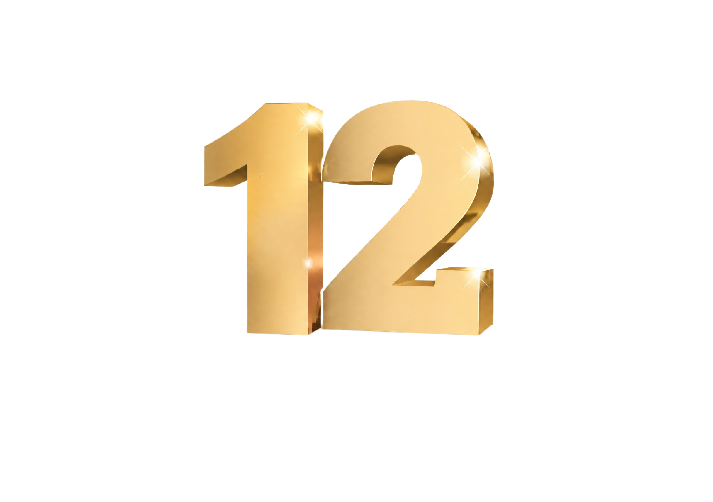 参考图风格，将画面中央的金色立体数字“20”改为“12”，保持… - 图片创意预览