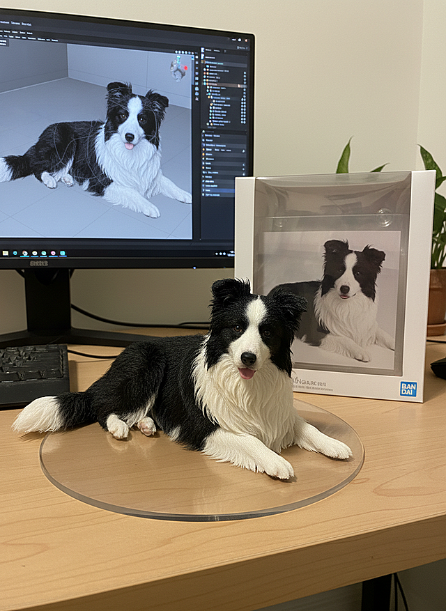 软3D风格结合重拟物设计，毛发生长细节逼真，实景感十足，呈现数字与实体的完美交融。