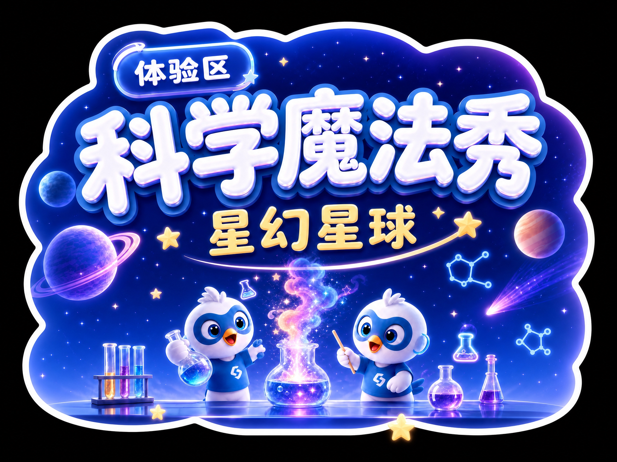保持横版4:3比例和圆润云朵形异形外轮廓，将文字标题放大占据画… - 图片创意预览