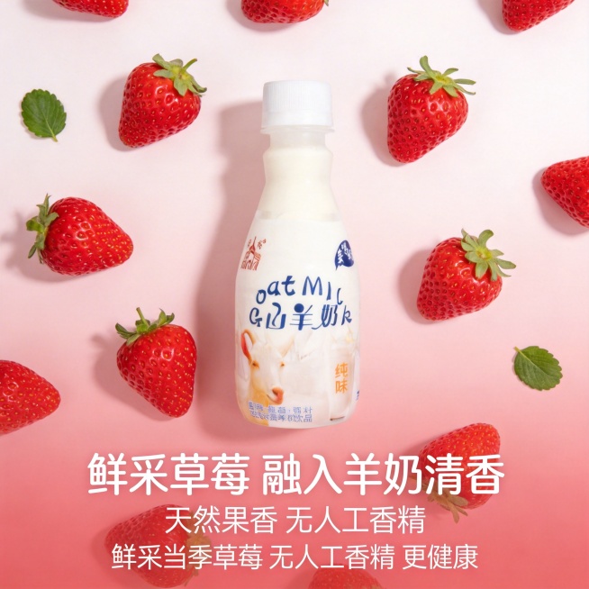 1:1竖版电商主图，严格还原上传的产品图，包括包装设计、颜色、LOGO位置、文字内容、图案元素等所有细节；产品外观必须与参考图完全一致，不得改变包装设计、配色方案或品牌元素；保持产品的真实材质质感（瓶预览效果