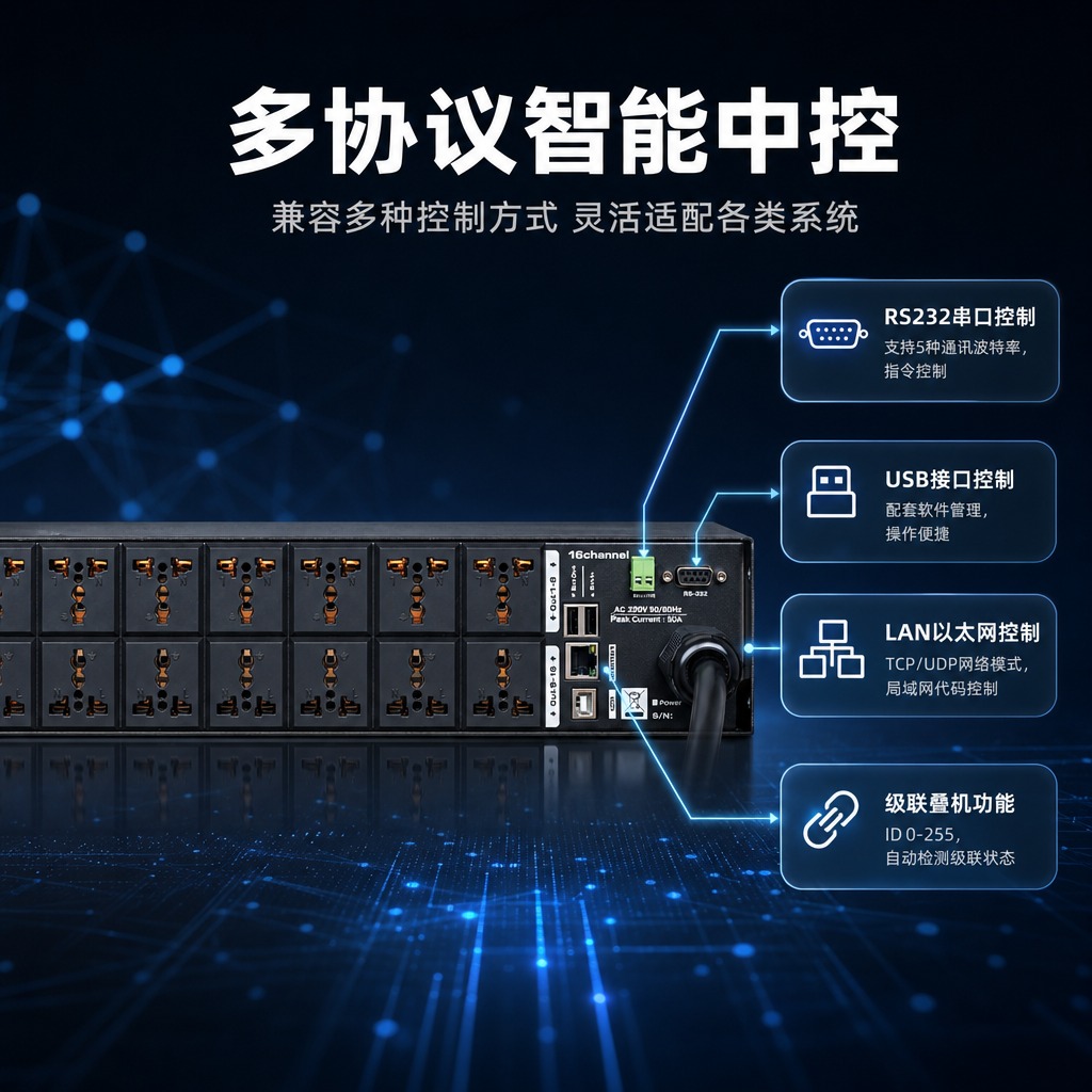 [商品] 使用【图1】16通道电源时序器HW-MX16背面接口… - 图片创意预览