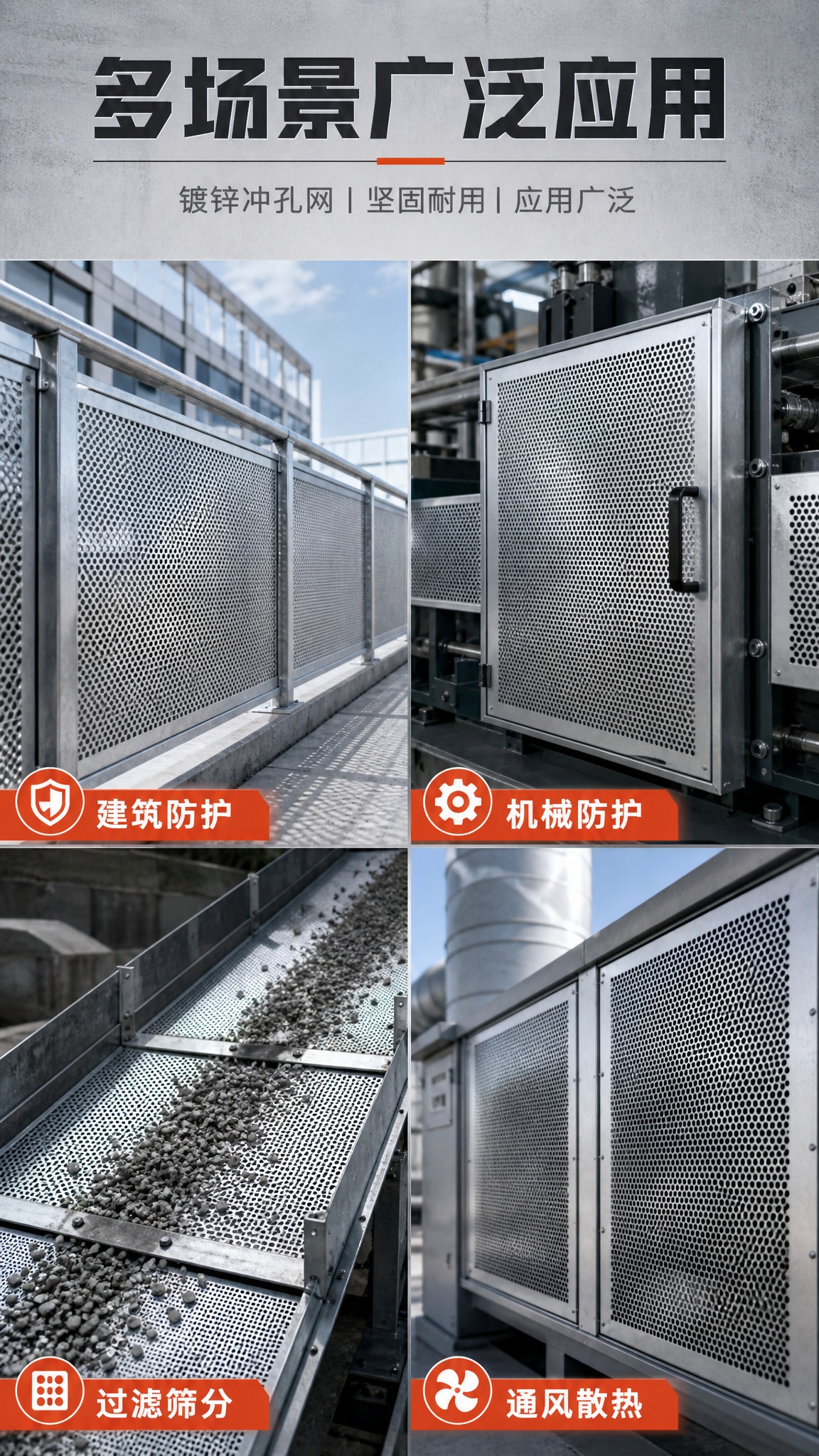 [商品] 使用【图1】镀锌冲孔网；保留金属板材结构、圆孔冲孔、… - 图片创意预览