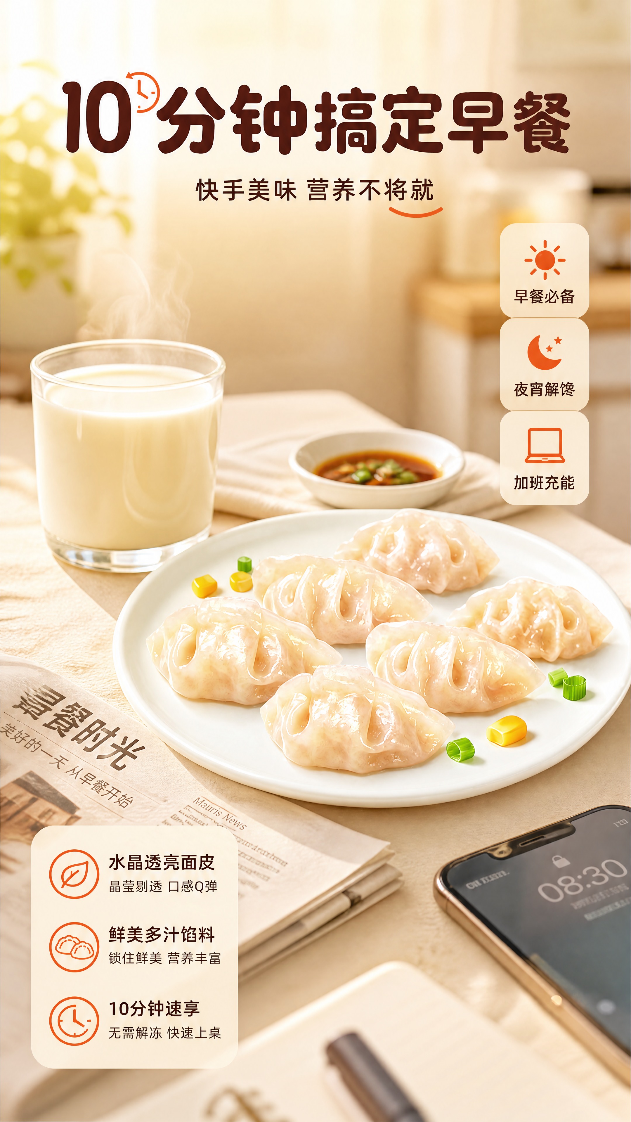 [商品] 使用【图1】水晶蒸饺；保留蒸饺柳叶形褶皱、半透明水晶… - 图片创意预览