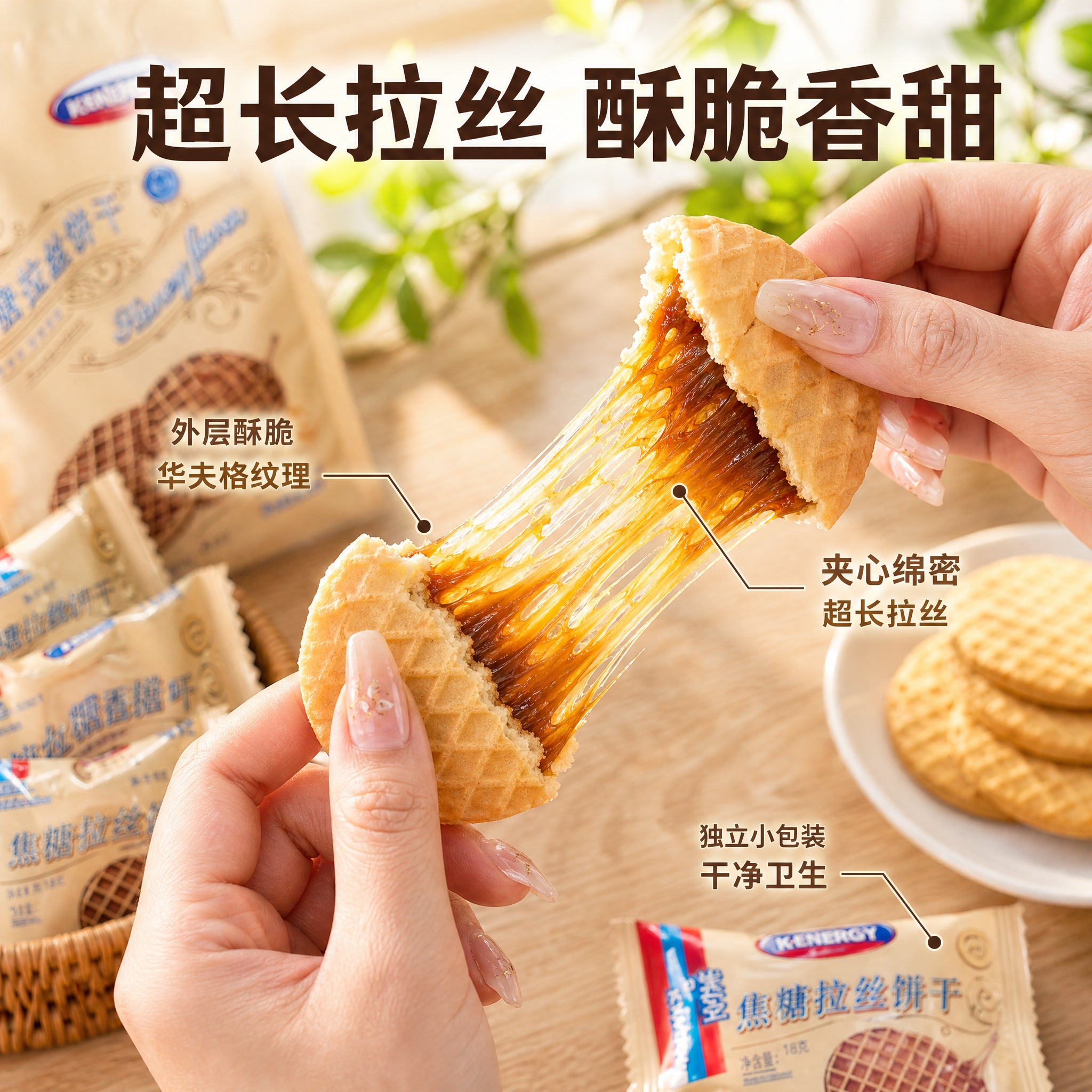 [主图-2] K-ENERGY 拉丝饼干 核心卖点 夹心拉丝特… - 图片创意预览