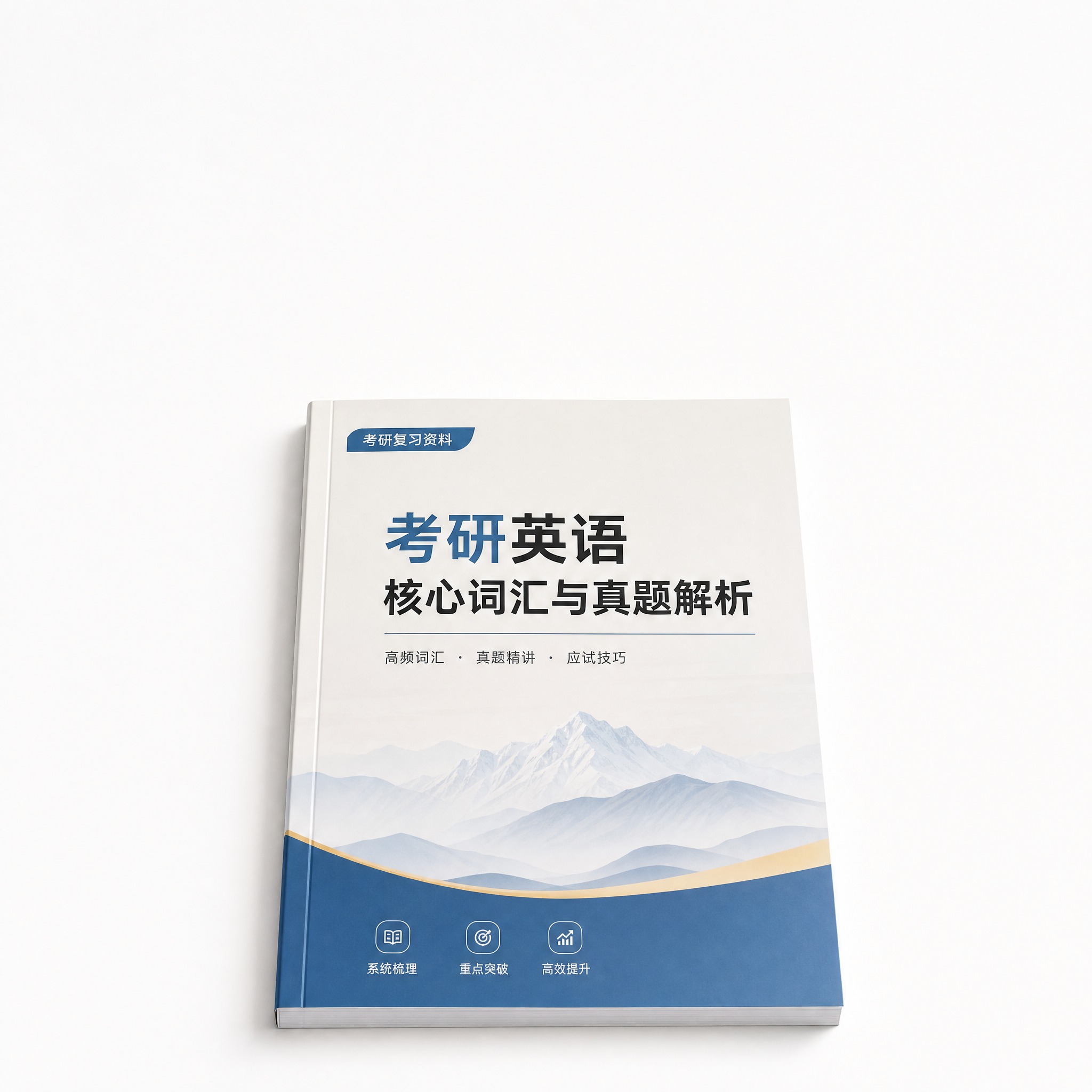 [主图-5] 售后保障成品图，纯白背景，一本A4胶装复习资料平… - 图片创意预览