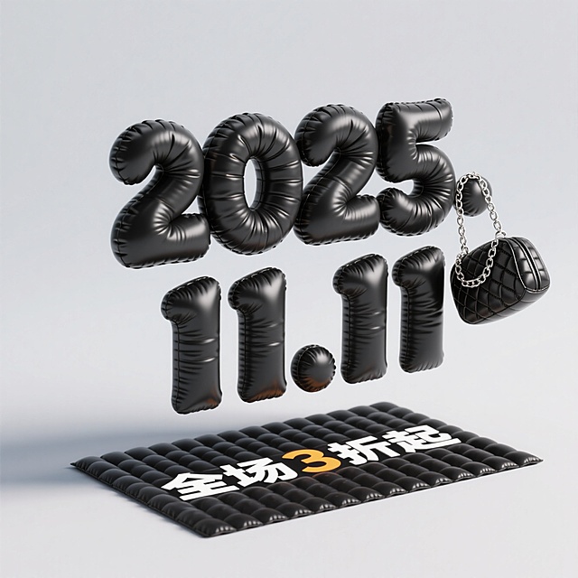 服饰箱包充气创意海报