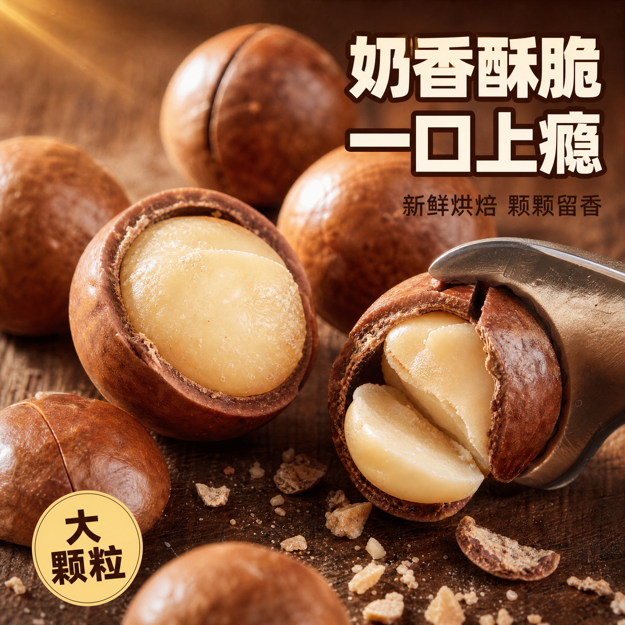 [主图-3] 细节微距 酥脆口感展示主题。 [统一基调] 抖音… - 图片创意预览
