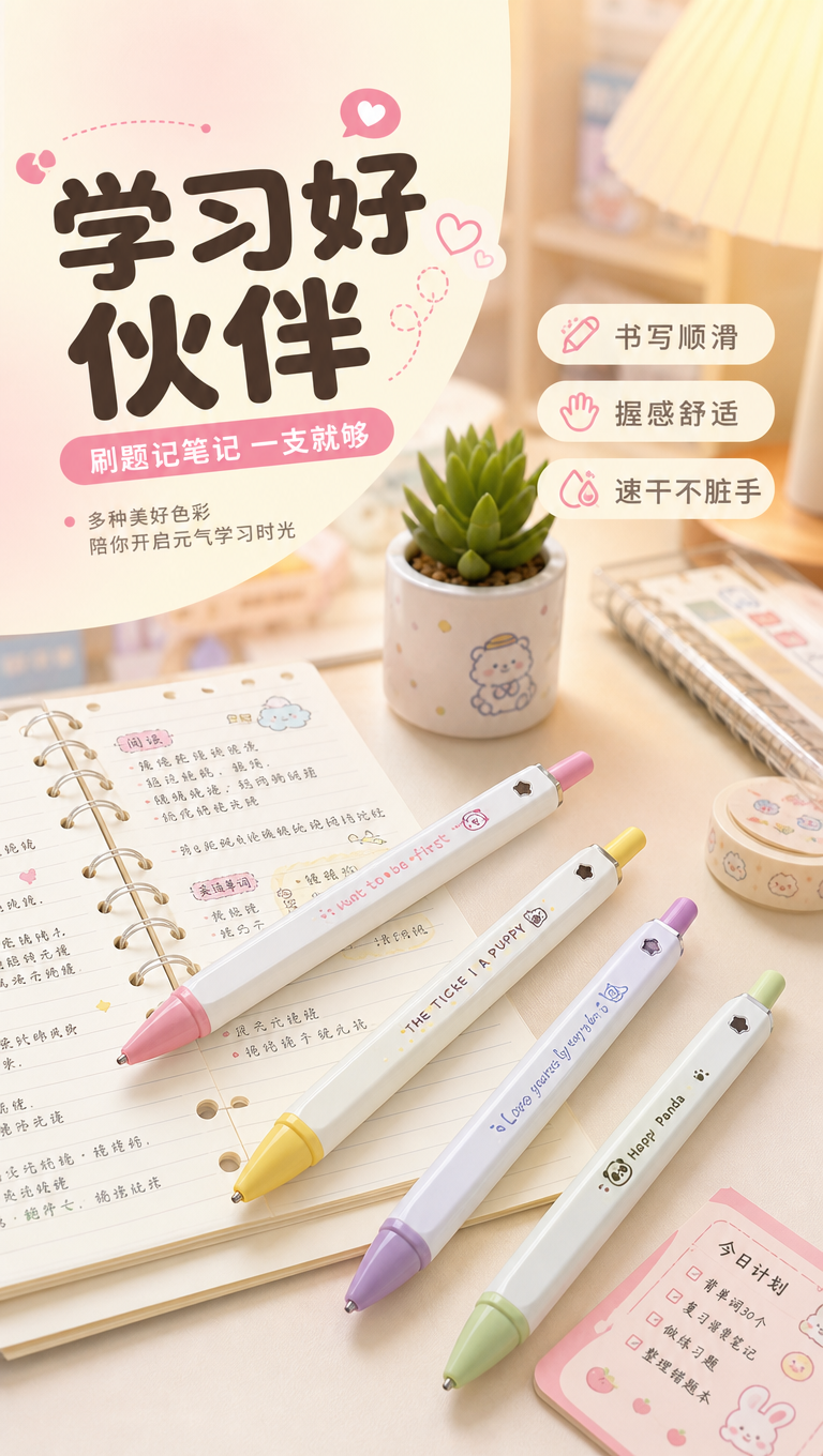 [商品] 使用【图1】中的3-4支不同颜色方方笔（粉色、黄色、… - 图片创意预览