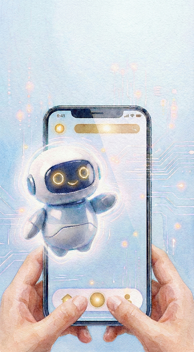 将手机的纵向长度缩短，保持手机宽度和其他元素不变，整体构图协调