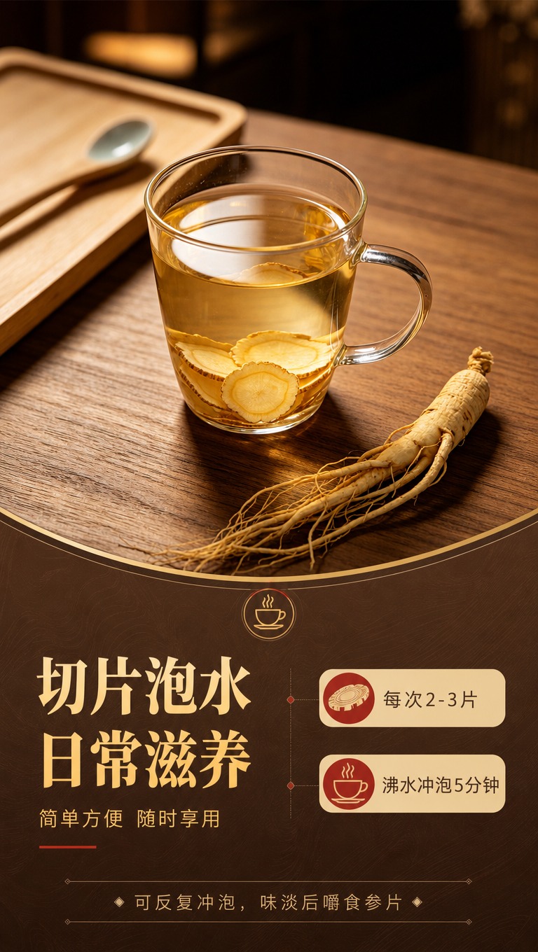 [商品] 使用【图3】人参泡水场景；保留玻璃杯形态、淡黄色茶汤… - 图片创意预览