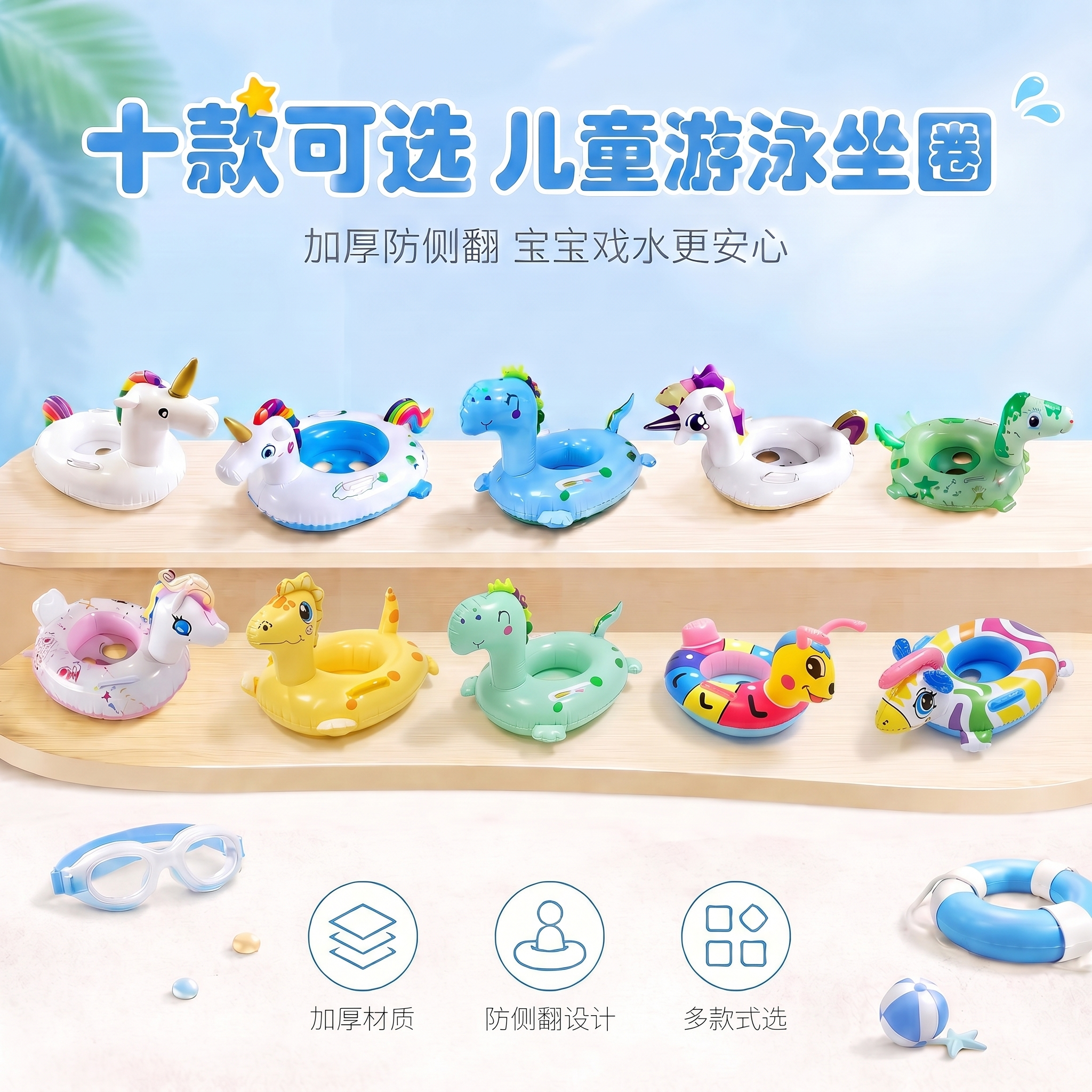 保留第一张图的整体布局、所有文案、背景、原木展示台、已有的六个… - 图片创意预览