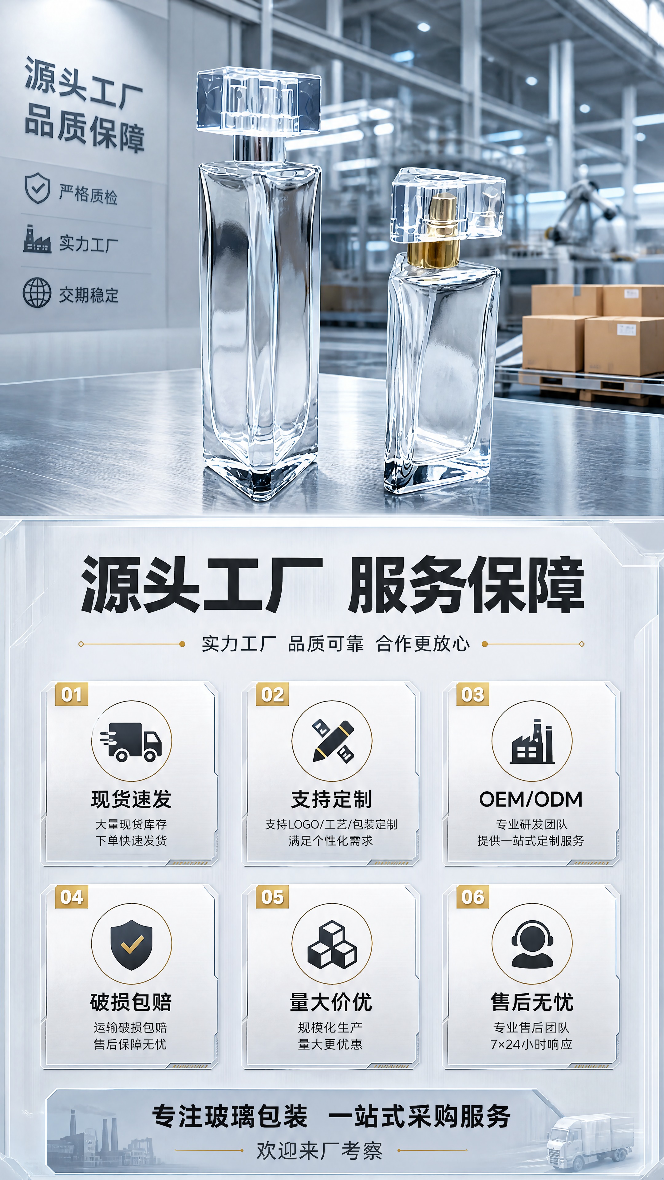 [商品] 使用【图5】双瓶场景图；保留透明方形香水瓶的真实造型… - 图片创意预览