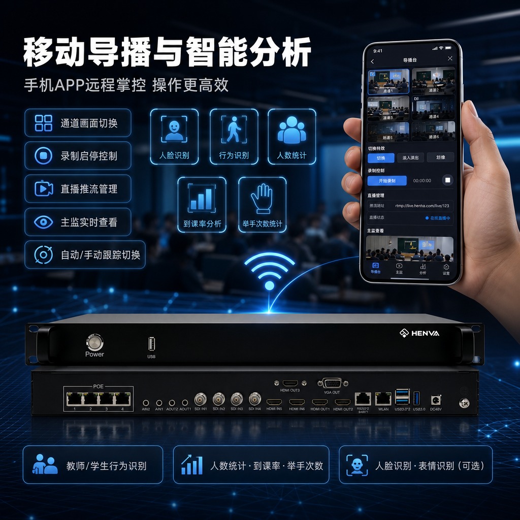 [商品] 使用【图1】HENVA录播服务器HW-LBS6，正面… - 图片创意预览