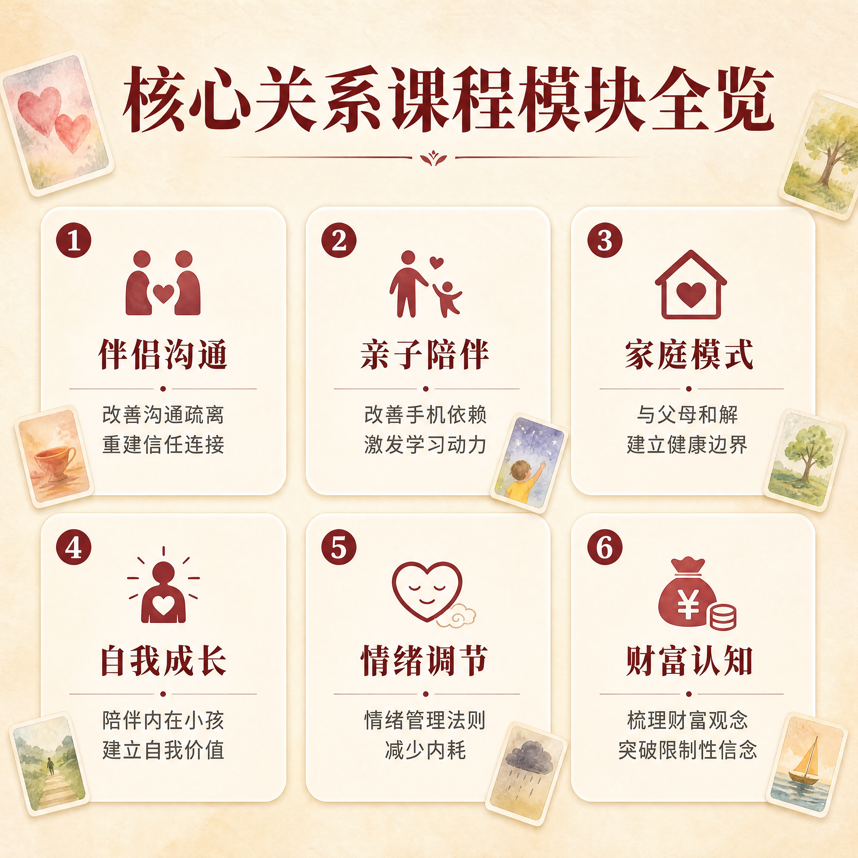 [商品] 无实物商品，为课程模块全览页；使用OH卡元素作为装饰… - 图片创意预览