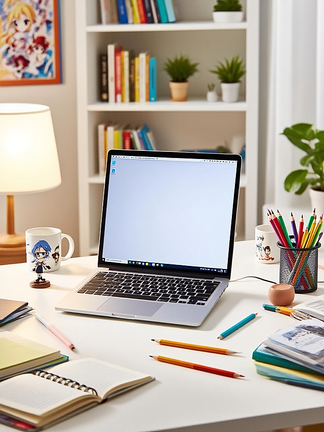 现代简约风格，清新舒适的手账风工作区，色彩柔和，布局整洁有序。