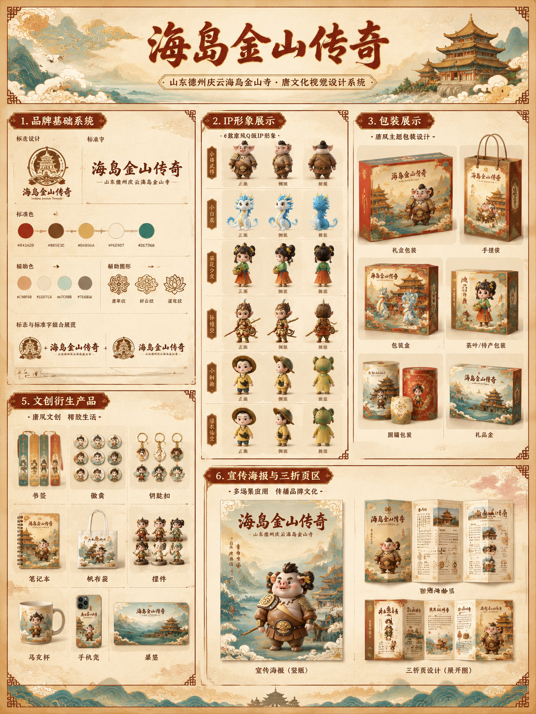 东方唐美学风格的视觉设计展板，竖版90cm×120cm比例，主… - 图片创意预览