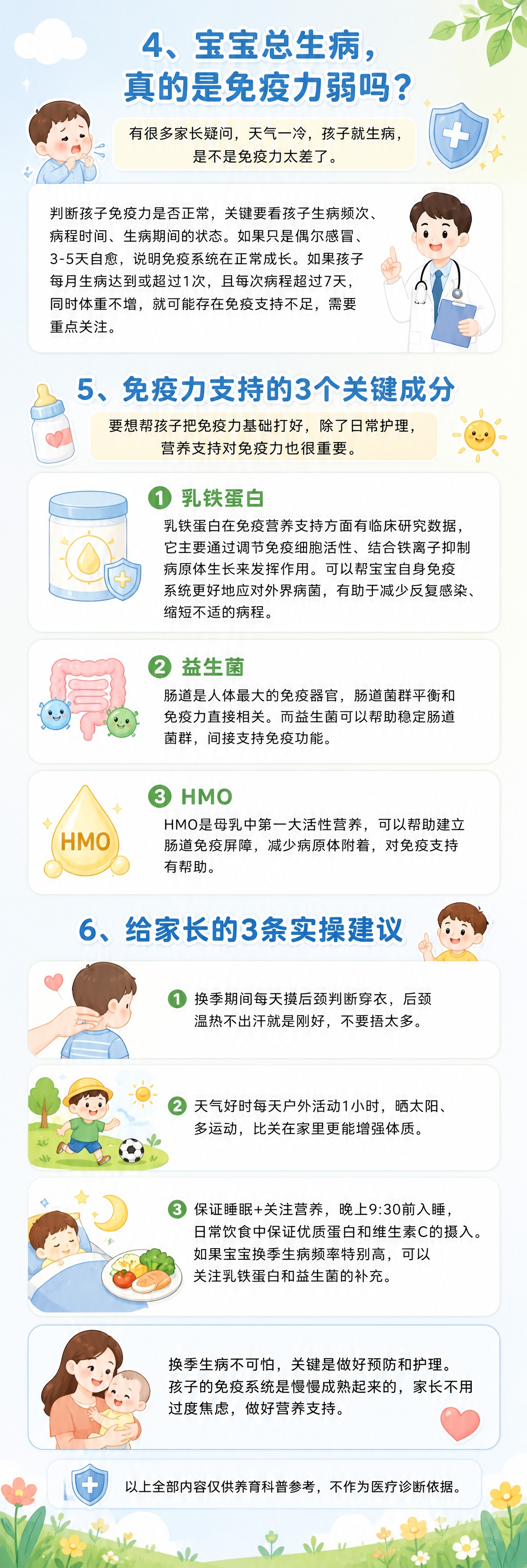 参考图中儿童科普海报的整体视觉风格：浅蓝渐变背景、白色圆角信息… - 图片创意预览