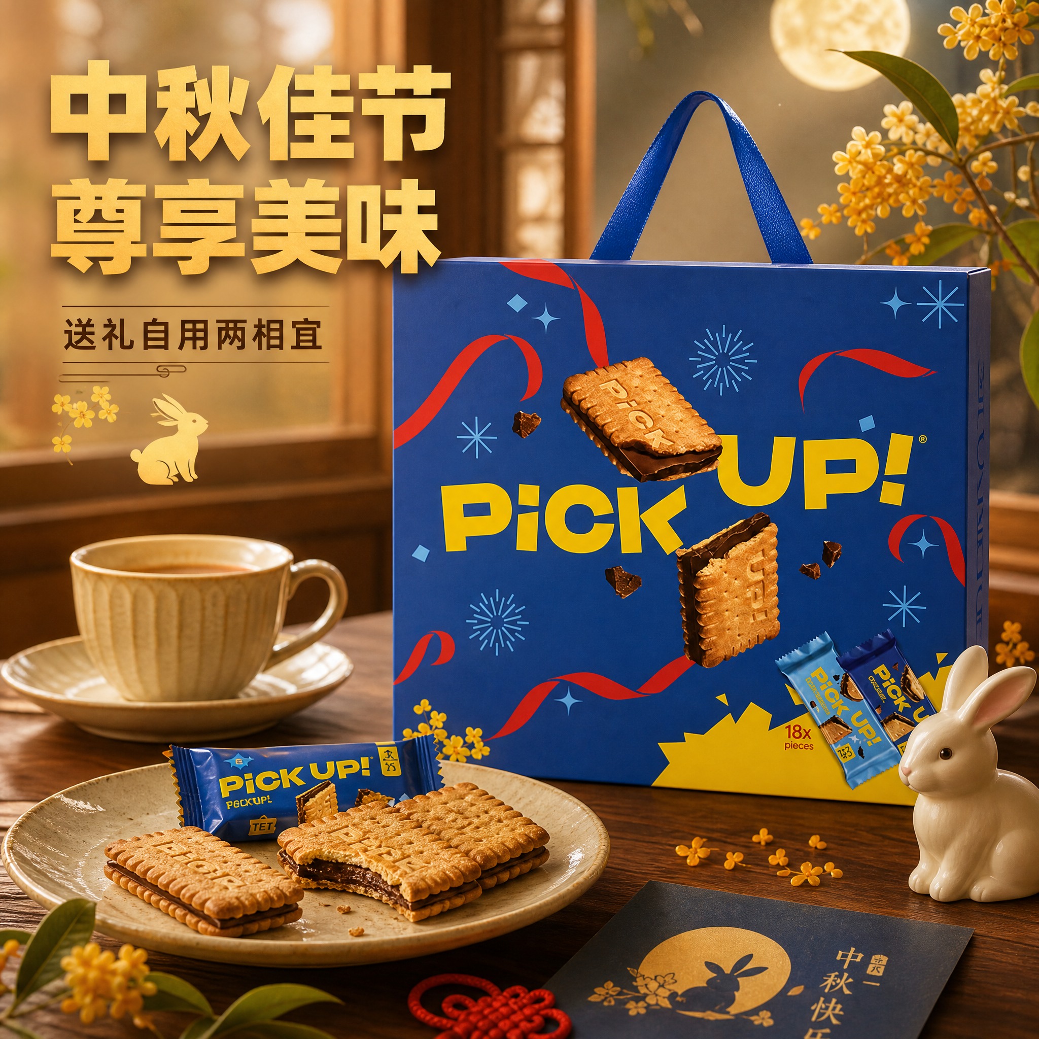 [主图-4] 场景与体验，中秋下午茶场景，营造节日礼赠和享用氛… - 图片创意预览