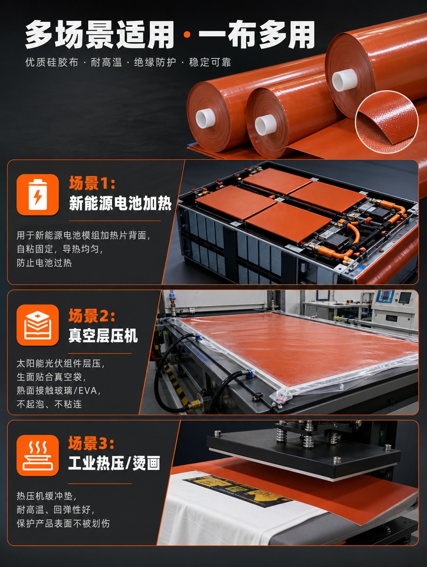 [商品] 使用【图1】橘红色硅胶布卷材；保留卷材结构、橘红色外… - 图片创意预览