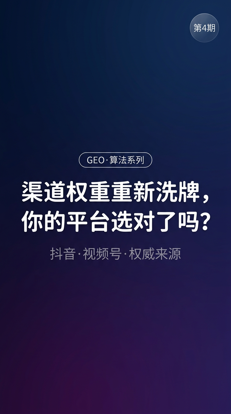 极简风格竖版短视频封面图，深蓝到深紫色的渐变底色。画面中上位置… - 图片创意预览