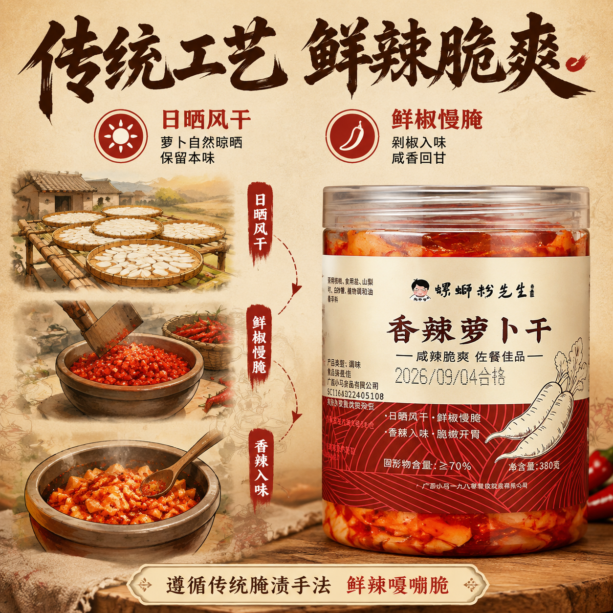 [主图-2] 核心亮点 工艺溯源 信任背书 [统一基调] 暖调… - 图片创意预览