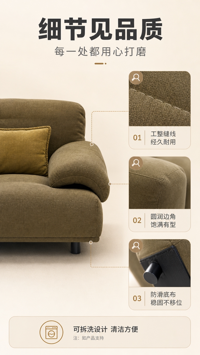 [商品] 使用【图1】简约方块懒人沙发；保留低矮方块造型、柔和… - 图片创意预览