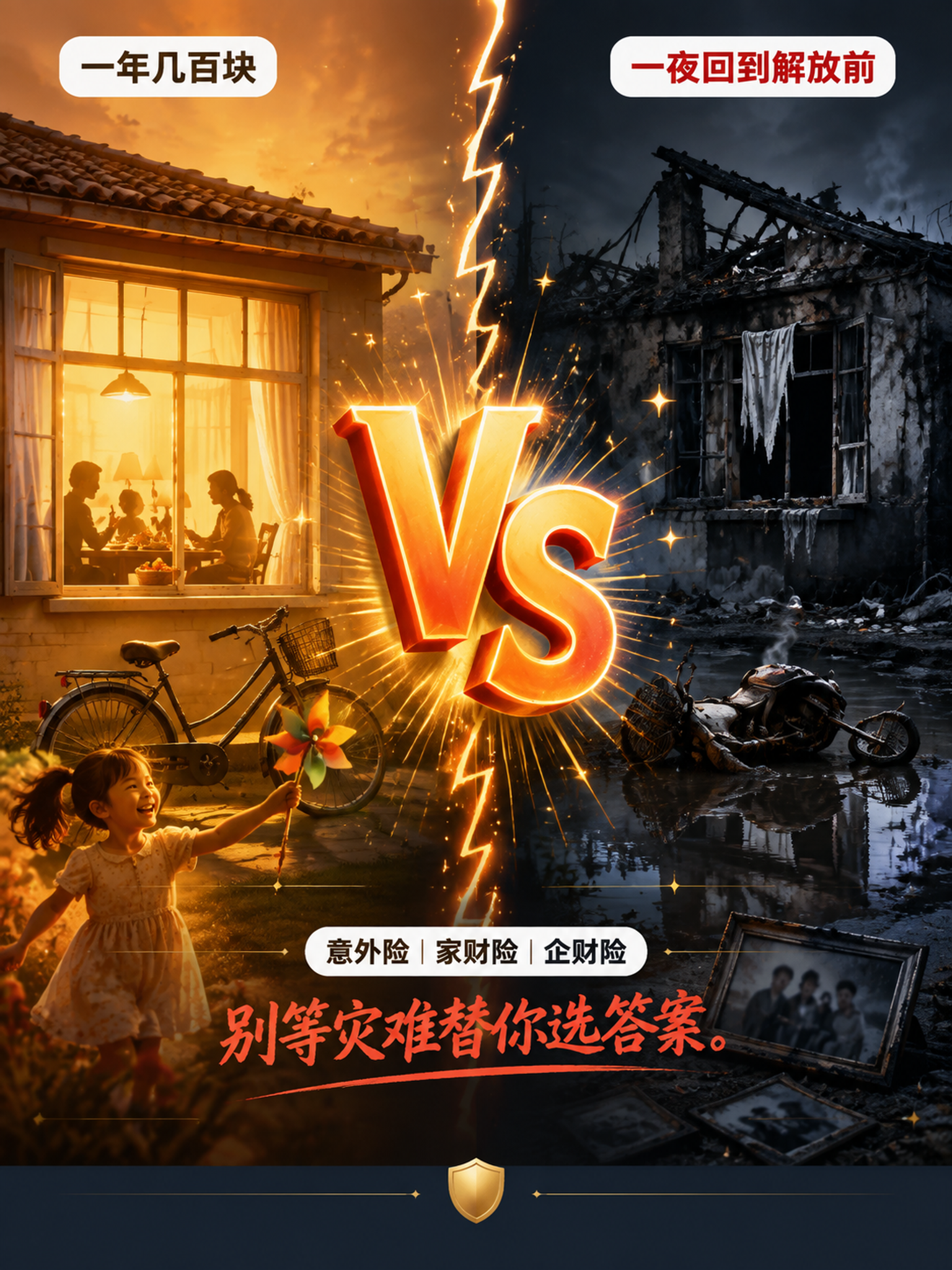 竖版3:4比例小红书爆款封面风格海报，对比分屏构图，3D渲染风… - 图片创意预览