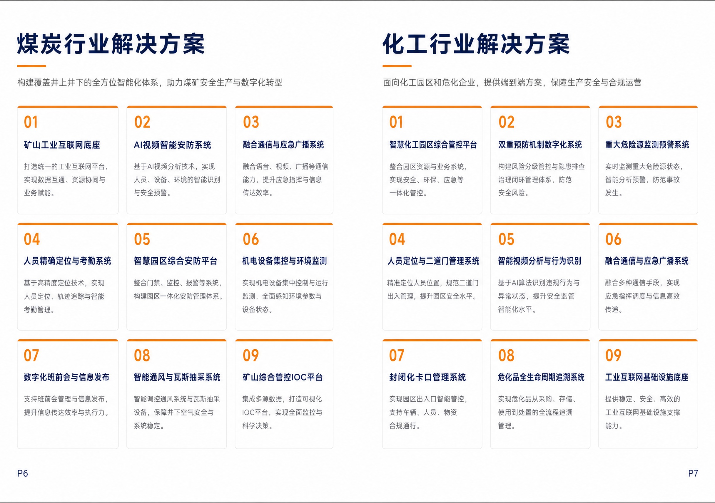 企业画册跨页设计，A4横版双页展开带3mm出血，白色背景配深蓝… - 图片创意预览