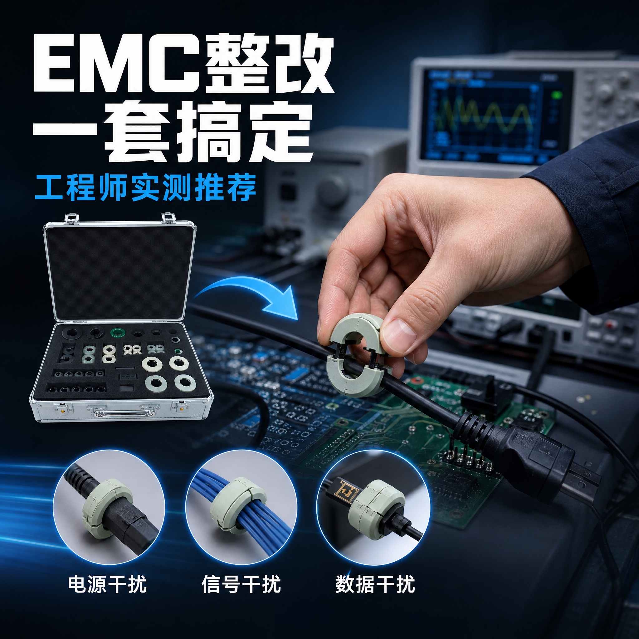 [主图-4] 应用场景图，主题：EMC整改工程师必备 多场景应… - 图片创意预览