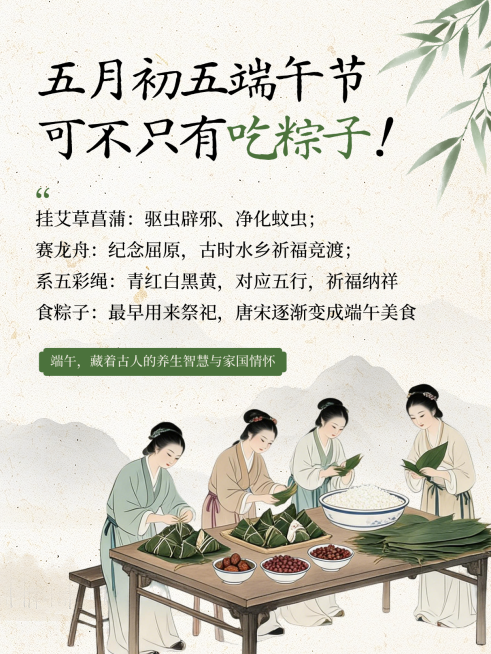 端午节日知识科普分享清新国风小红书配图预览效果
