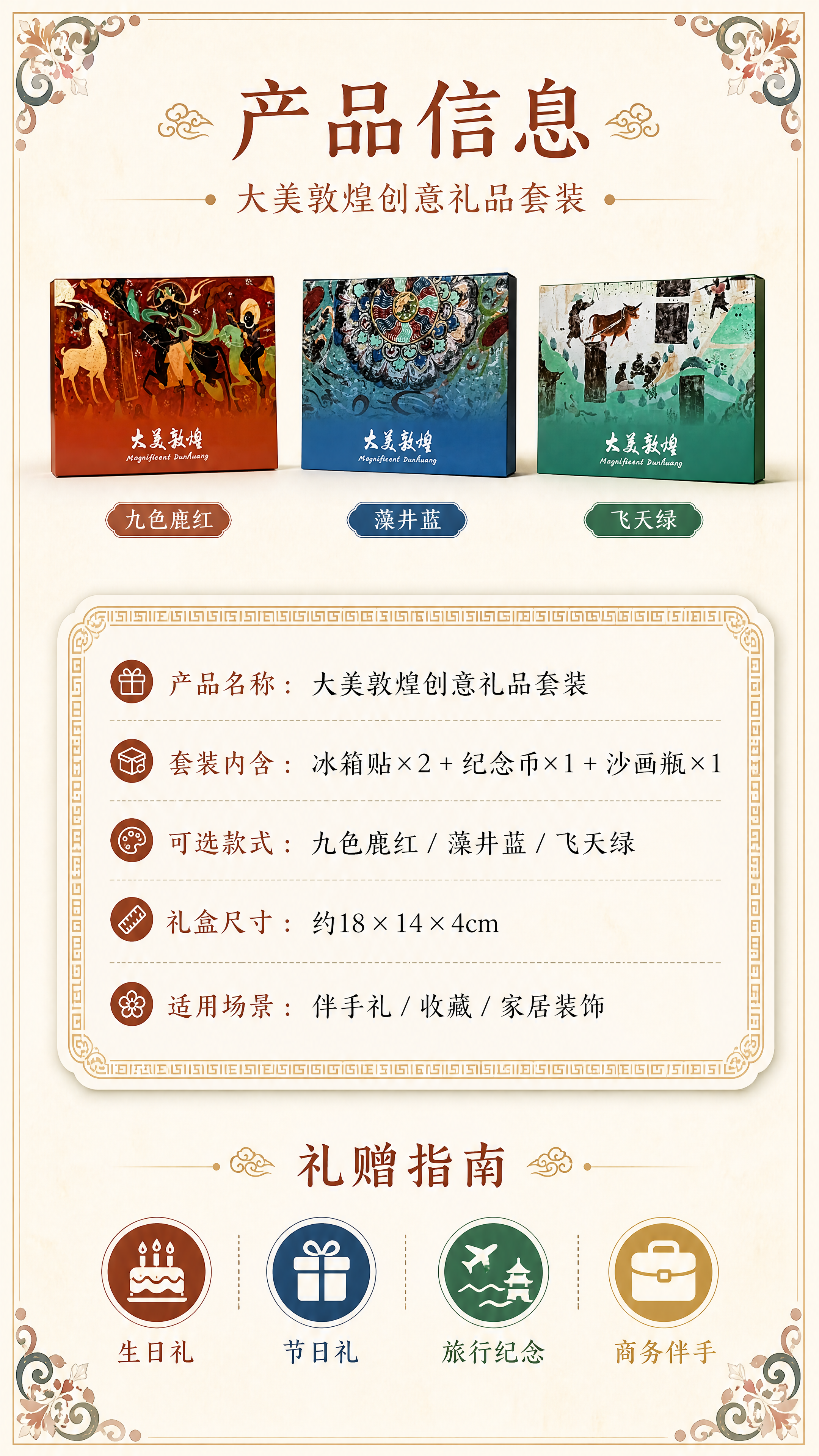 [第6张] 详情页规格信息-产品参数与礼赠指南。本张使用【图1… - 图片创意预览