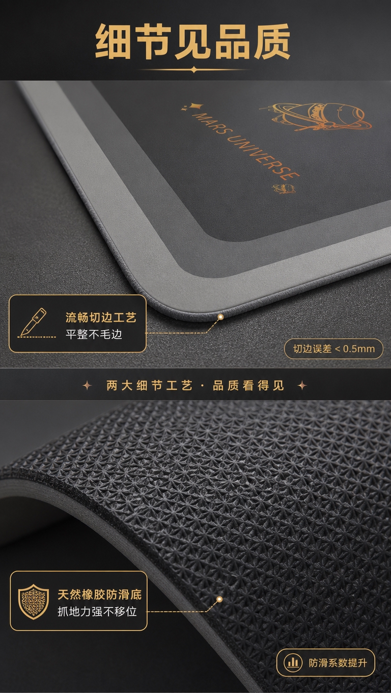 [商品] 使用【图1】深灰色星芒宇宙图案厨房地垫；保留外观、颜… - 图片创意预览